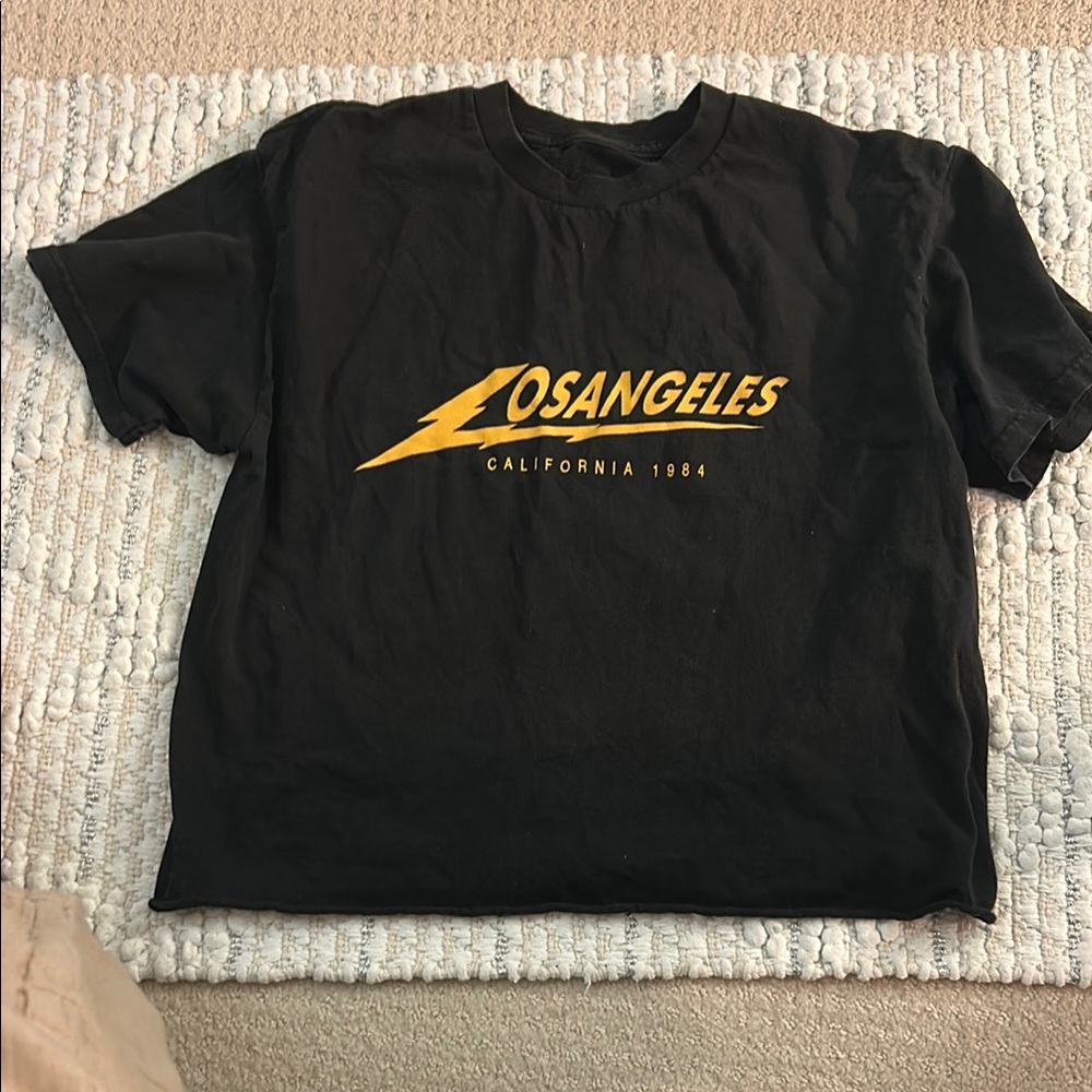 Los Angeles Graphic Kids T-Shirt - Black and Gold